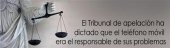 IL SECOLO: "El Tribunal de Apelación ha dictado que el teléfono móvil era el responsable de sus problemas"